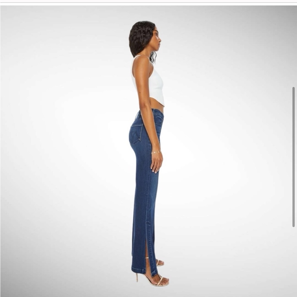 MOTHER The Hustler Sidewinder High Rise Jeans in Tongue In Chic Size 28